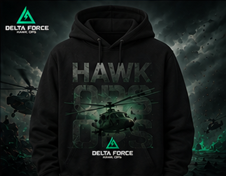 Delta Force Hawk Ops Air Assault Hoodie | Tactical Helicopter Pullover