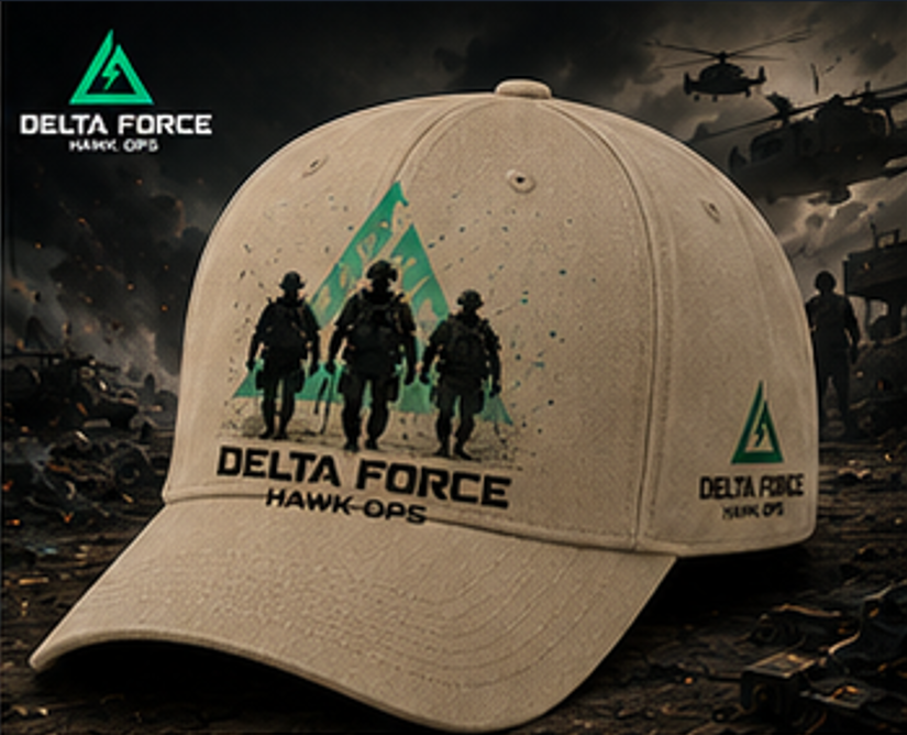 Delta Force Hawk Ops Elite Squad Cap | Tactical Military Gaming Hat