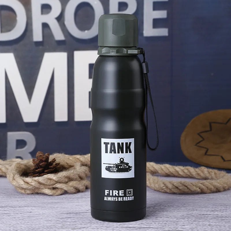 Delta Force Army Men 500 ml Edelstahl-Thermoskanne – tragbare isolierte Reiseflasche