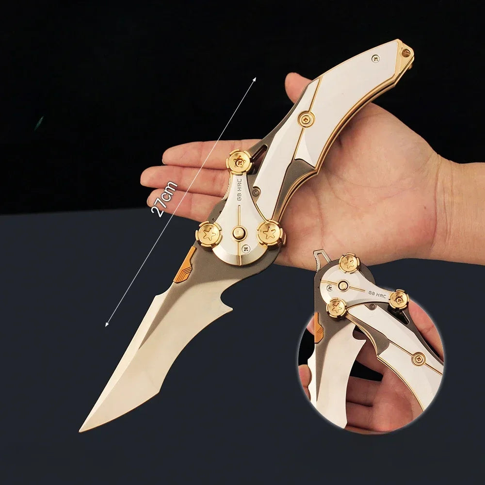 Couteau pliant flexible Delta Force Hawk Ops de 27 cm, réplique en métal inspirée
