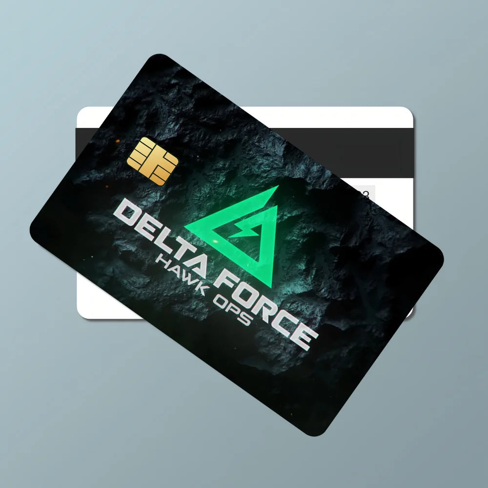 Delta Force Hawk Ops Waterproof Sticker Set – 4PCS Card Cover Decoration