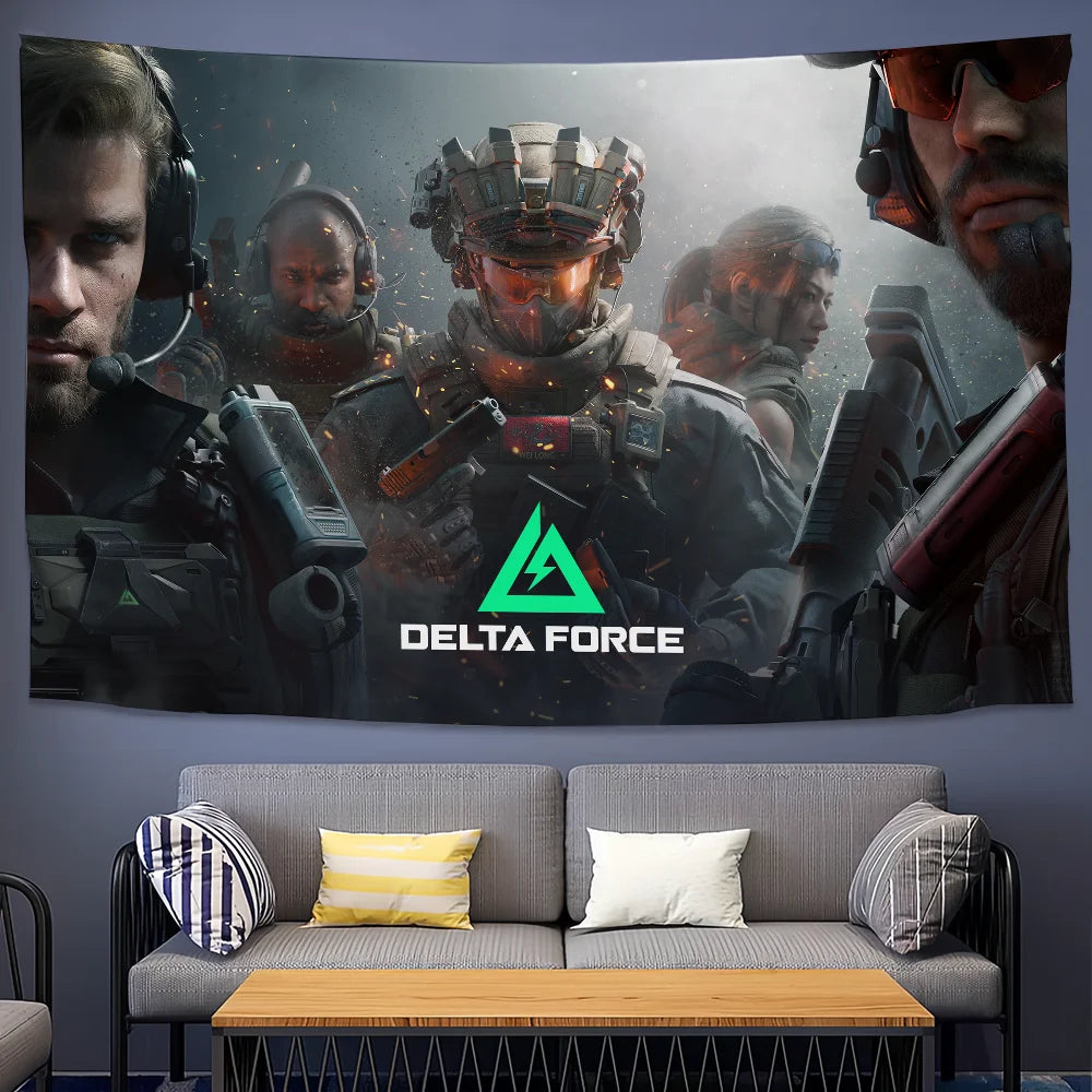 Hawk-Flagge für das Delta Force Hawk Ops-Spiel – Delta Ops-Außenbanner und Heimdekoration