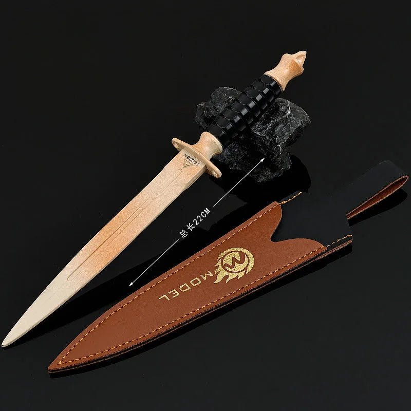 Couteau Black Hawk de 22 cm avec étui pour cosplay Delta Force Hawk Ops