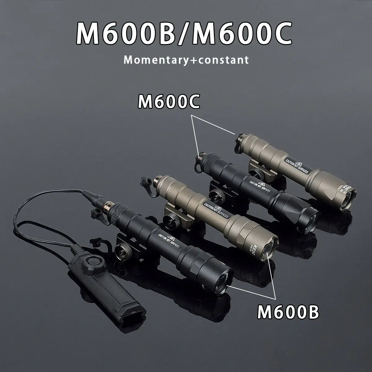 Delta Force Hawk Ops Tactical Surefire M600 Waffenlicht - Taschenlampe für Gewehr und Pistole