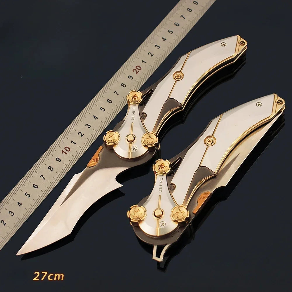 Couteau pliant flexible Delta Force Hawk Ops de 27 cm, réplique en métal inspirée