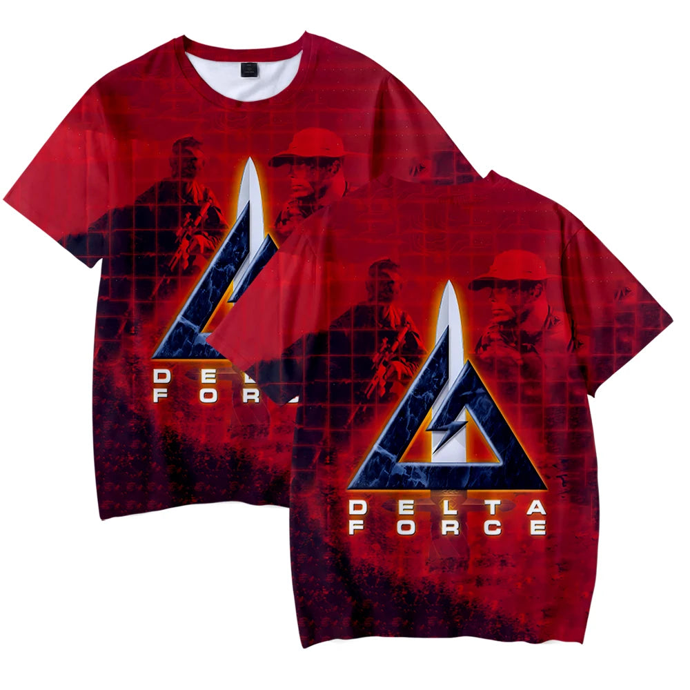 Delta Force Hawk Ops T-Shirts - Unisex Sommer Hip-Hop Kurzarm Streetwear