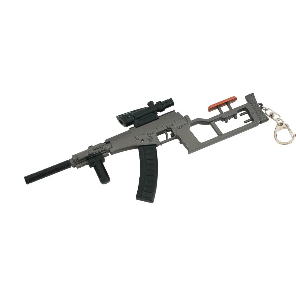 Delta Force VSS Gun Model Keychain – 22cm Metal Weapon Pendant, Arena Breakout Game Collectible Jewelry & Gift for Men