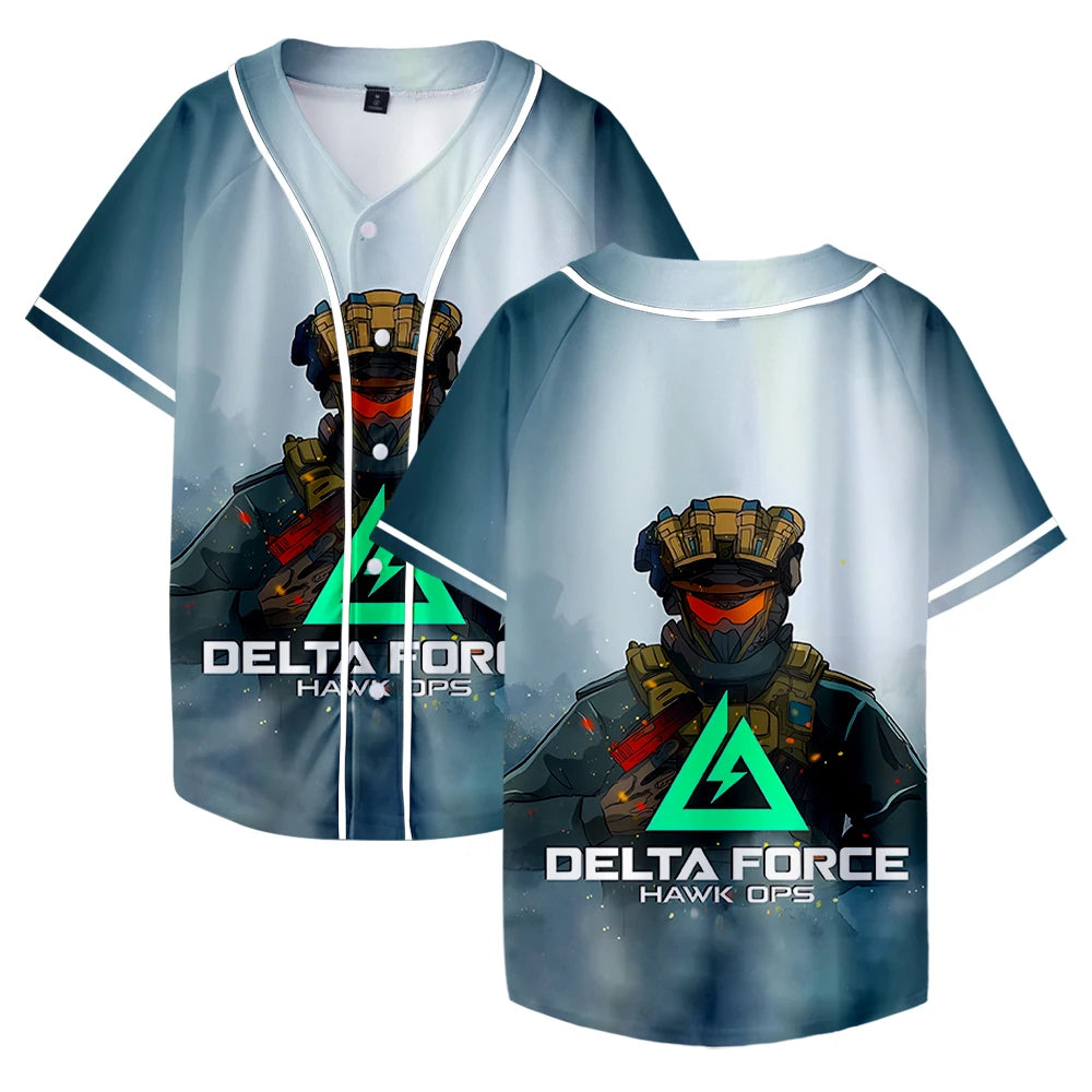 Delta Force Cosplay Unisex Short Sleeve Tee - Casual Streetwear