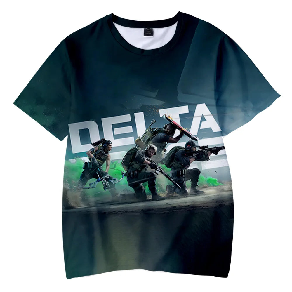 Delta Force Hawk Ops T-Shirts - Unisex Sommer Hip-Hop Kurzarm Streetwear
