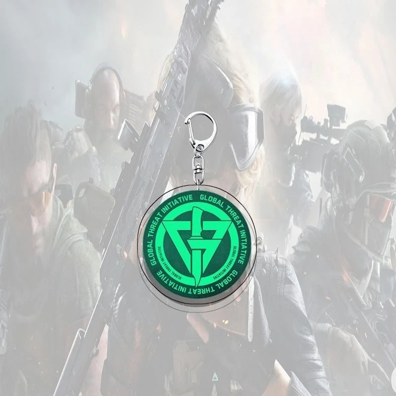 Delta Force Acrylic Weapon Keychain Set – Samurai Sword & Karambit Pendant for Cosplay, Collectors & Gamers