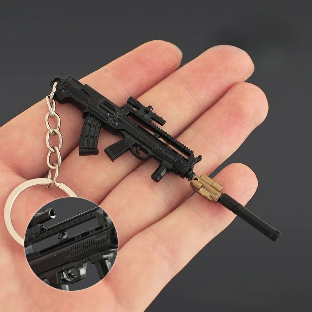 Delta Force T95-1 Gun Model Keychain – 9cm Mini Metal Pendant for Collectors, Gamers & Fans
