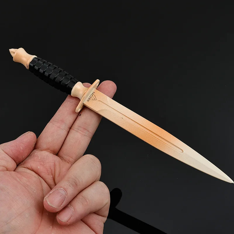 Couteau Black Hawk de 22 cm avec étui pour cosplay Delta Force Hawk Ops