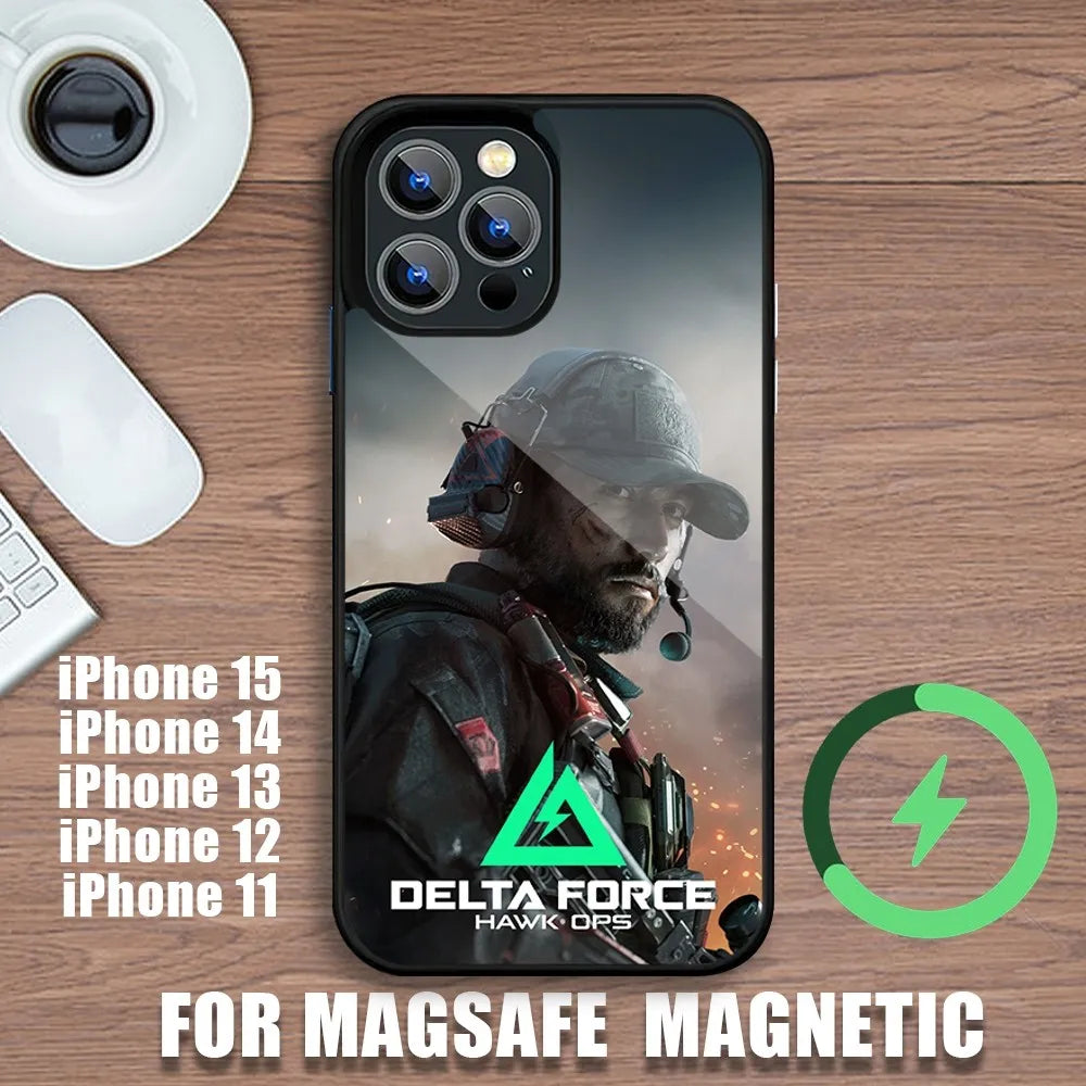 Coque MagSafe Delta Force Hawk Ops pour iPhone série 15