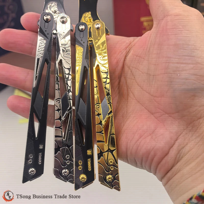 Delta Force Shadow Warrior Butterfly Knife Trainer – 22cm Alloy Practice Weapon Replica & Combat Training Gear