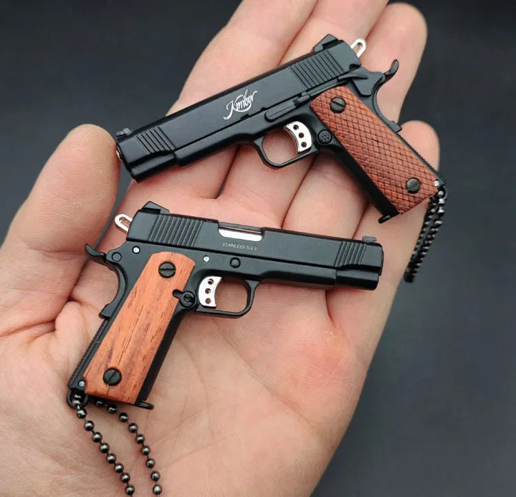 1:3 Mini KIMBER 1911 Pistolenmodell Schlüsselanhänger - Delta Force Hawk Ops inspiriert
