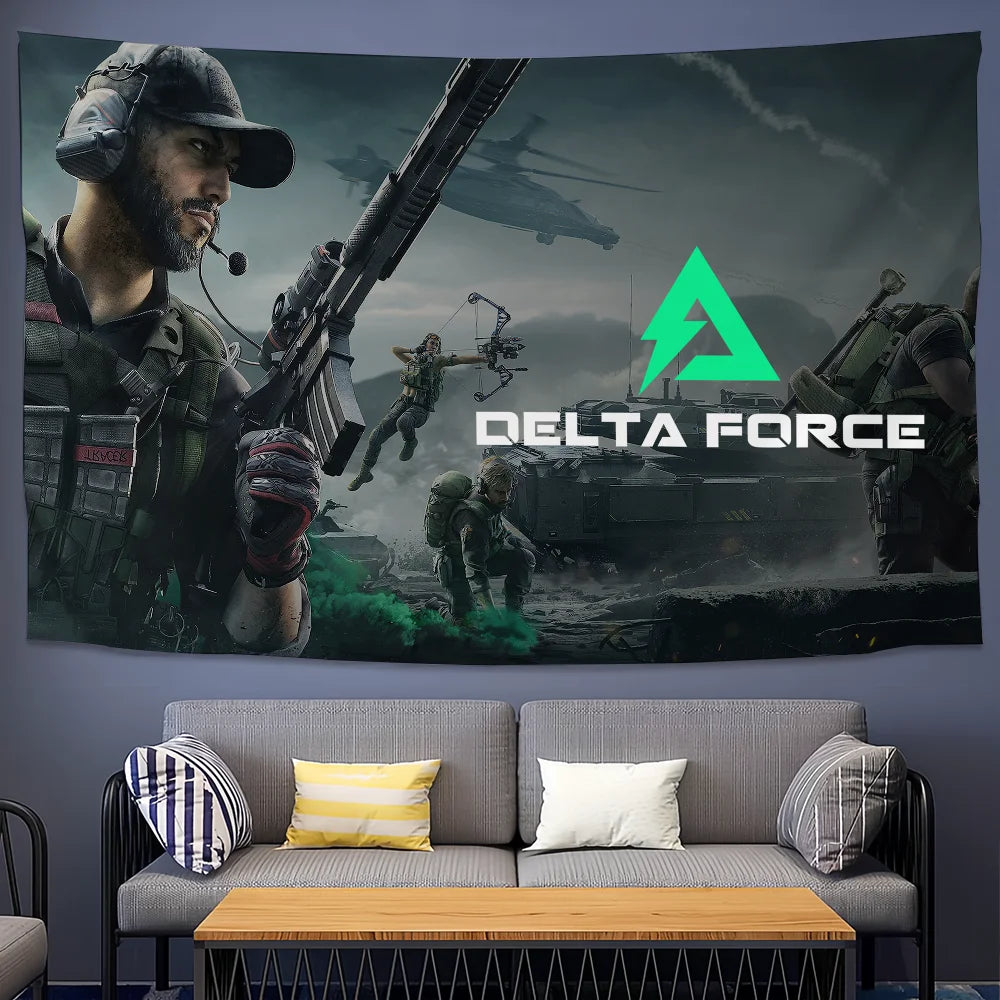 Hawk-Flagge für das Delta Force Hawk Ops-Spiel – Delta Ops-Außenbanner und Heimdekoration