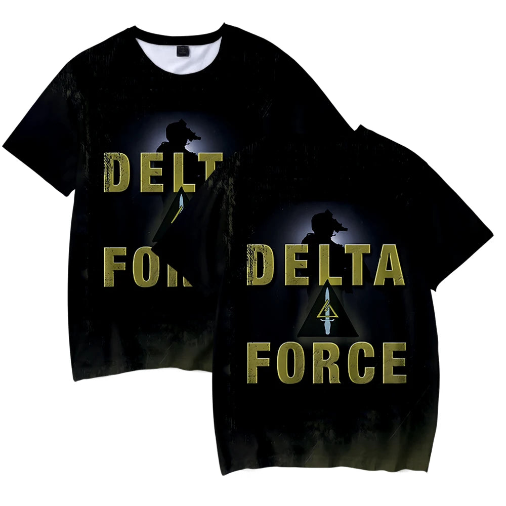 Delta Force Hawk Ops T-Shirts - Unisex Sommer Hip-Hop Kurzarm Streetwear