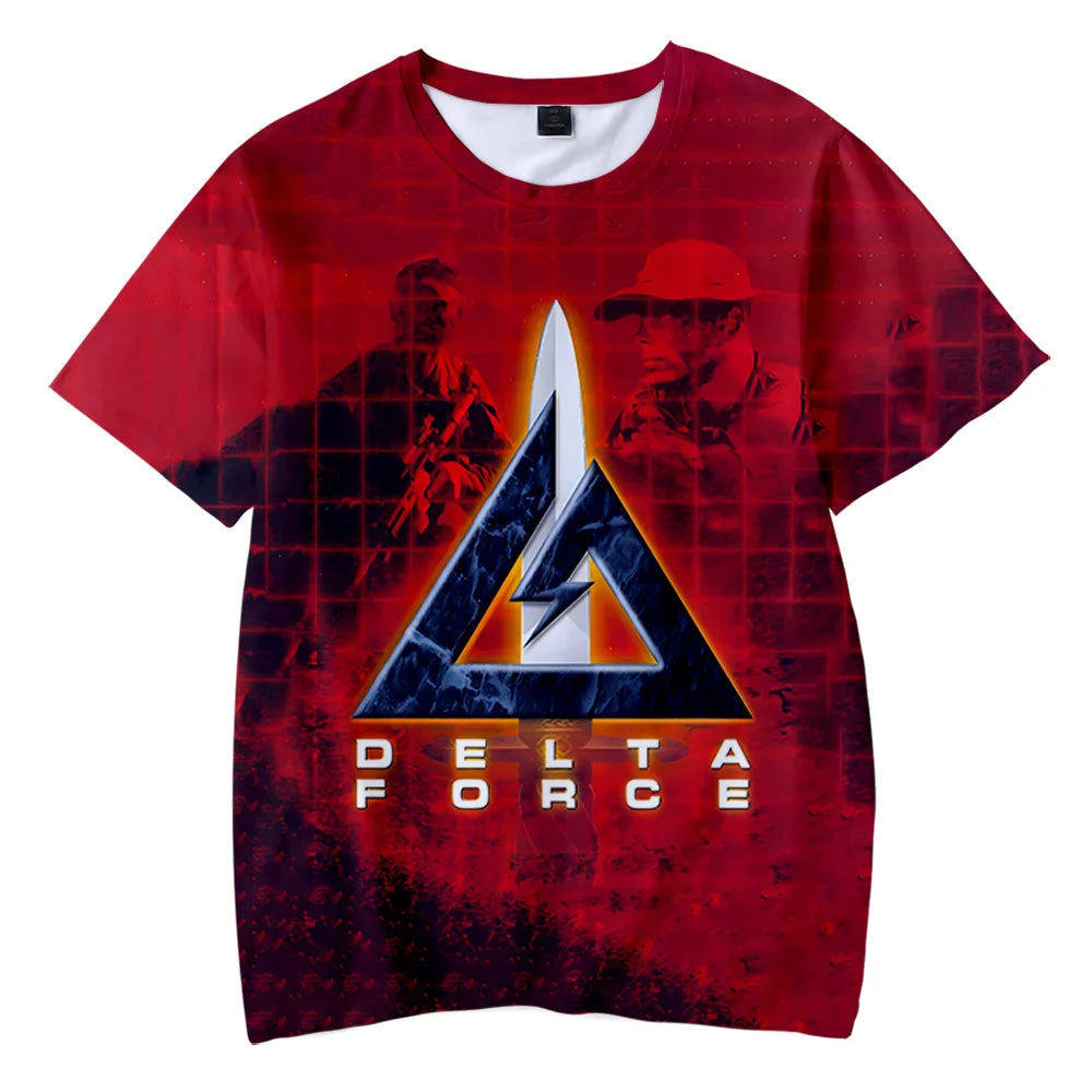 Delta Force Hawk Ops T-Shirts - Unisex Sommer Hip-Hop Kurzarm Streetwear
