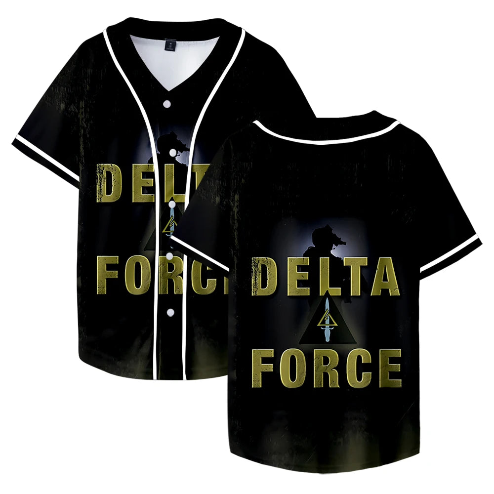 Delta Force Cosplay Unisex Short Sleeve Tee - Casual Streetwear