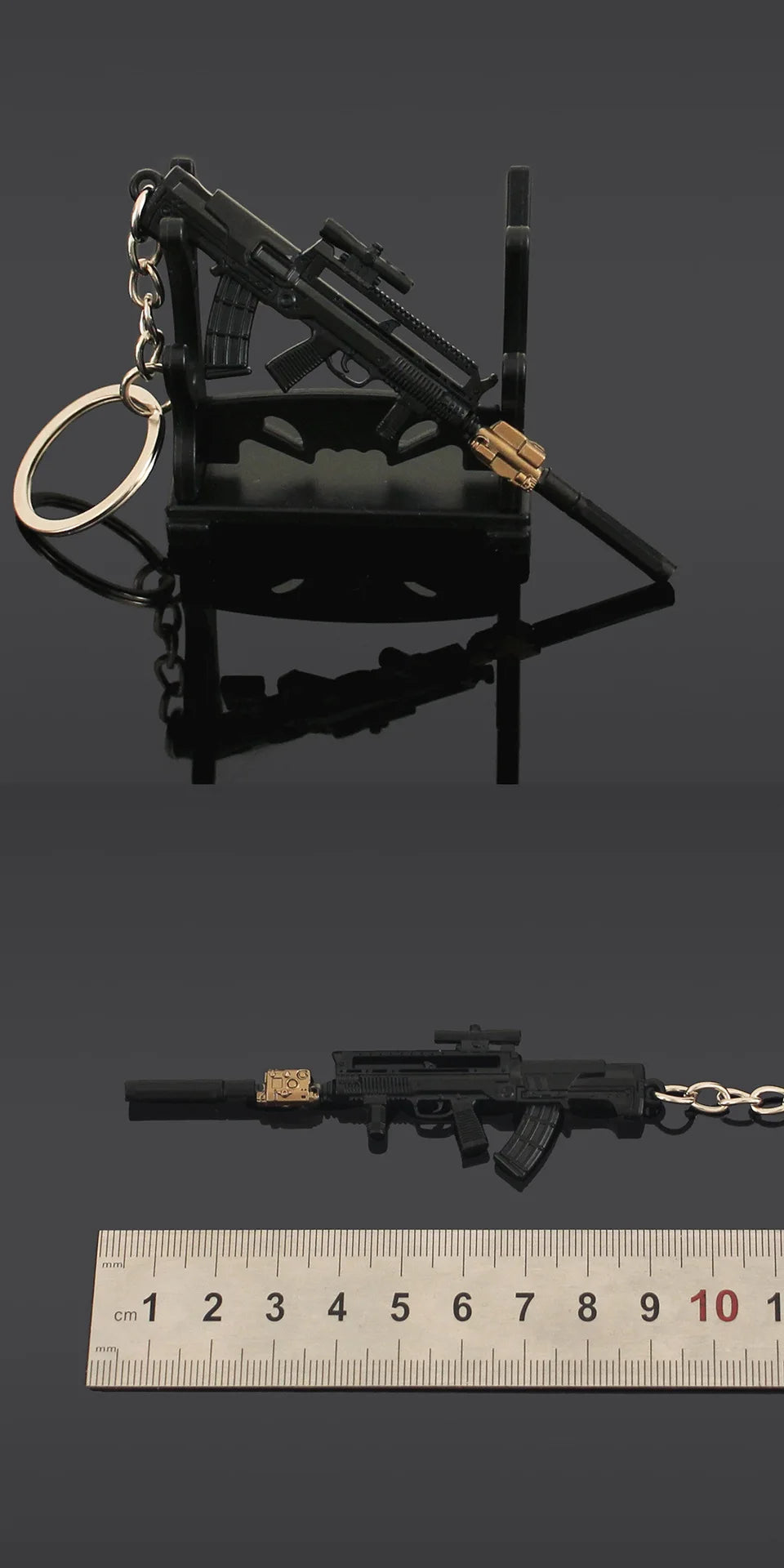 Delta Force T95-1 Gun Model Keychain – 9cm Mini Metal Pendant for Collectors, Gamers & Fans