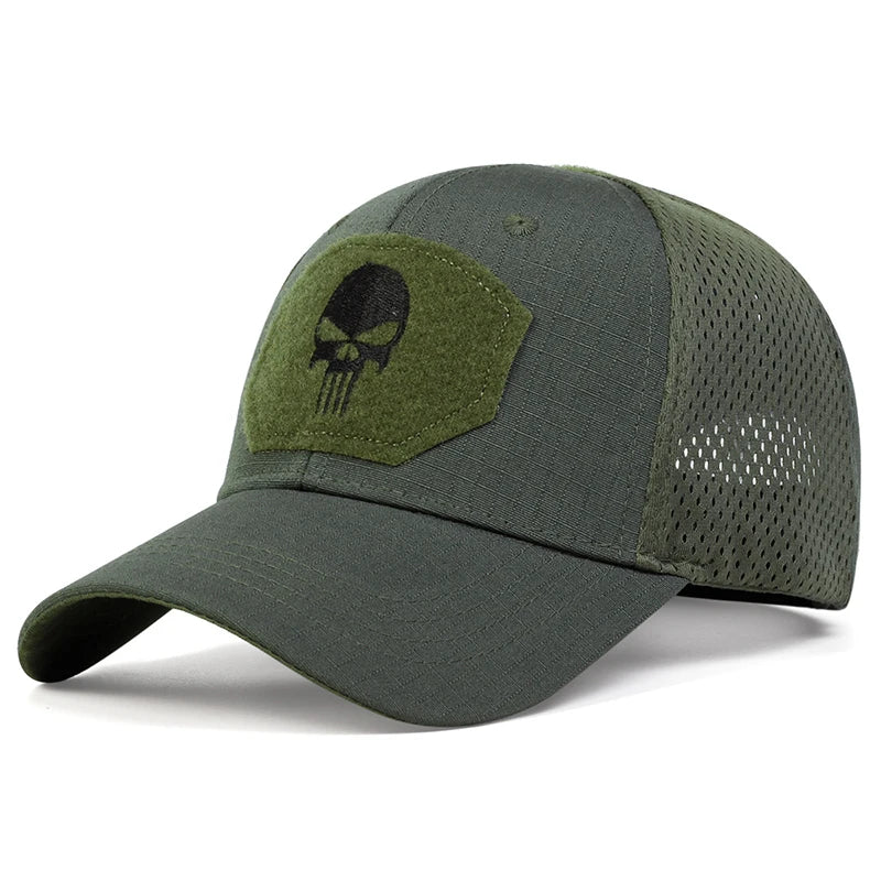 Delta Force Hawk Ops Skull Tactical Cap – Airsoft- und Outdoor-Mütze im Militärstil