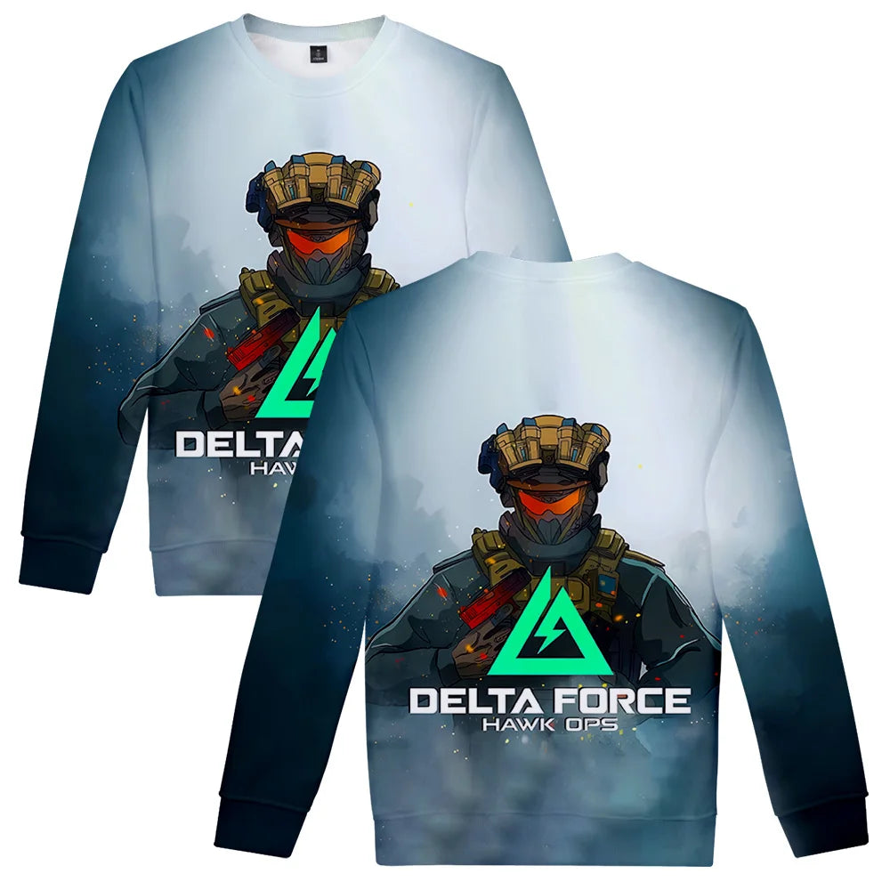 Delta Force Hawk Ops Hoodies - Stylish Unisex Pullover Sweatshirts for Casual & Hip-Hop Fashion