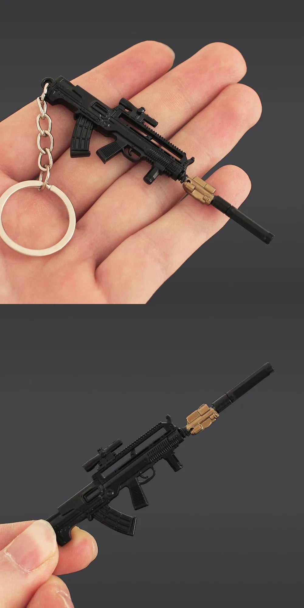 Delta Force T95-1 Gun Model Keychain – 9cm Mini Metal Pendant for Collectors, Gamers & Fans