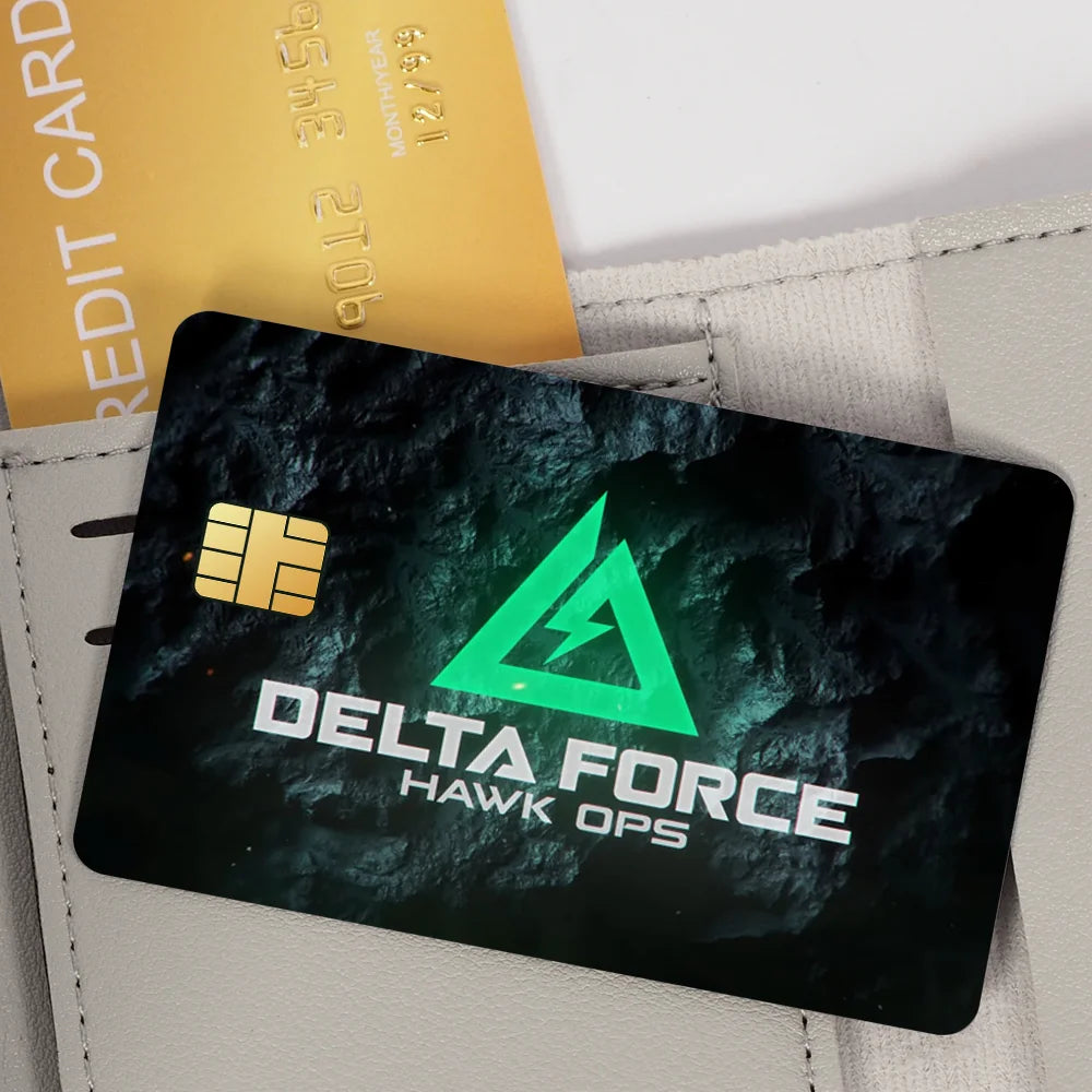 Delta Force Hawk Ops Waterproof Sticker Set – 4PCS Card Cover Decoration