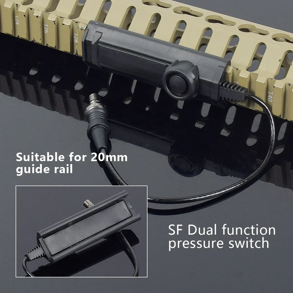 Delta Force Hawk Ops Tactical Surefire M600 Waffenlicht - Taschenlampe für Gewehr und Pistole