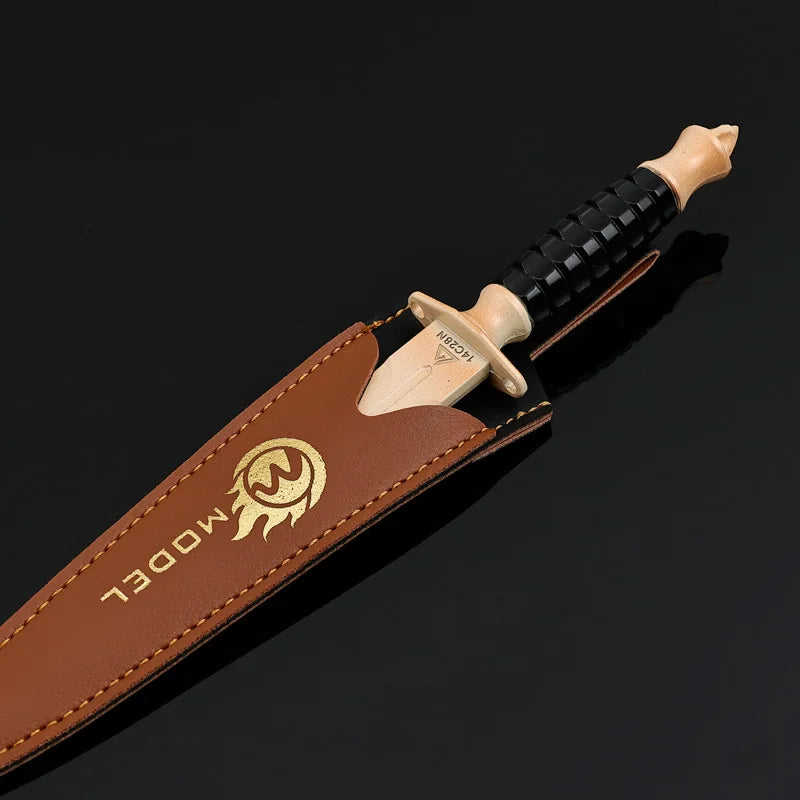 Couteau Black Hawk de 22 cm avec étui pour cosplay Delta Force Hawk Ops