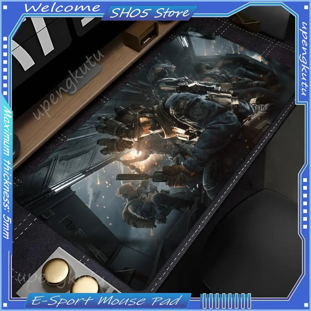 Tapis de souris toutes tailles Delta Force - Tapis de bureau antidérapant pour jeux et bureau Série '' BLACK 3 ''