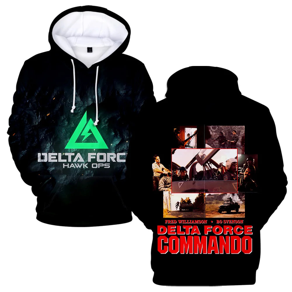 Sweats à capuche Delta Force - Nouveaux sweat-shirts streetwear unisexes inspirés du cosplay