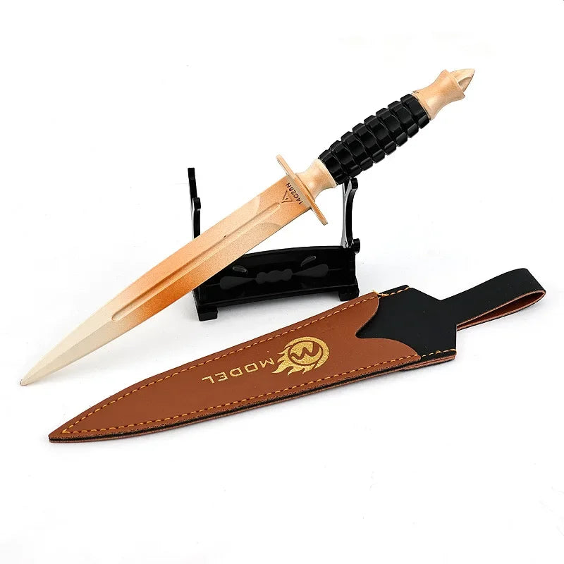 Couteau Black Hawk de 22 cm avec étui pour cosplay Delta Force Hawk Ops