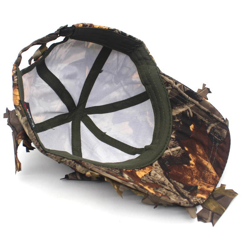 Delta Force Hawk Ops Tactical Baseball Cap – 3D-Blatt-Camouflage-Snapback für Outdoor-Abenteuer