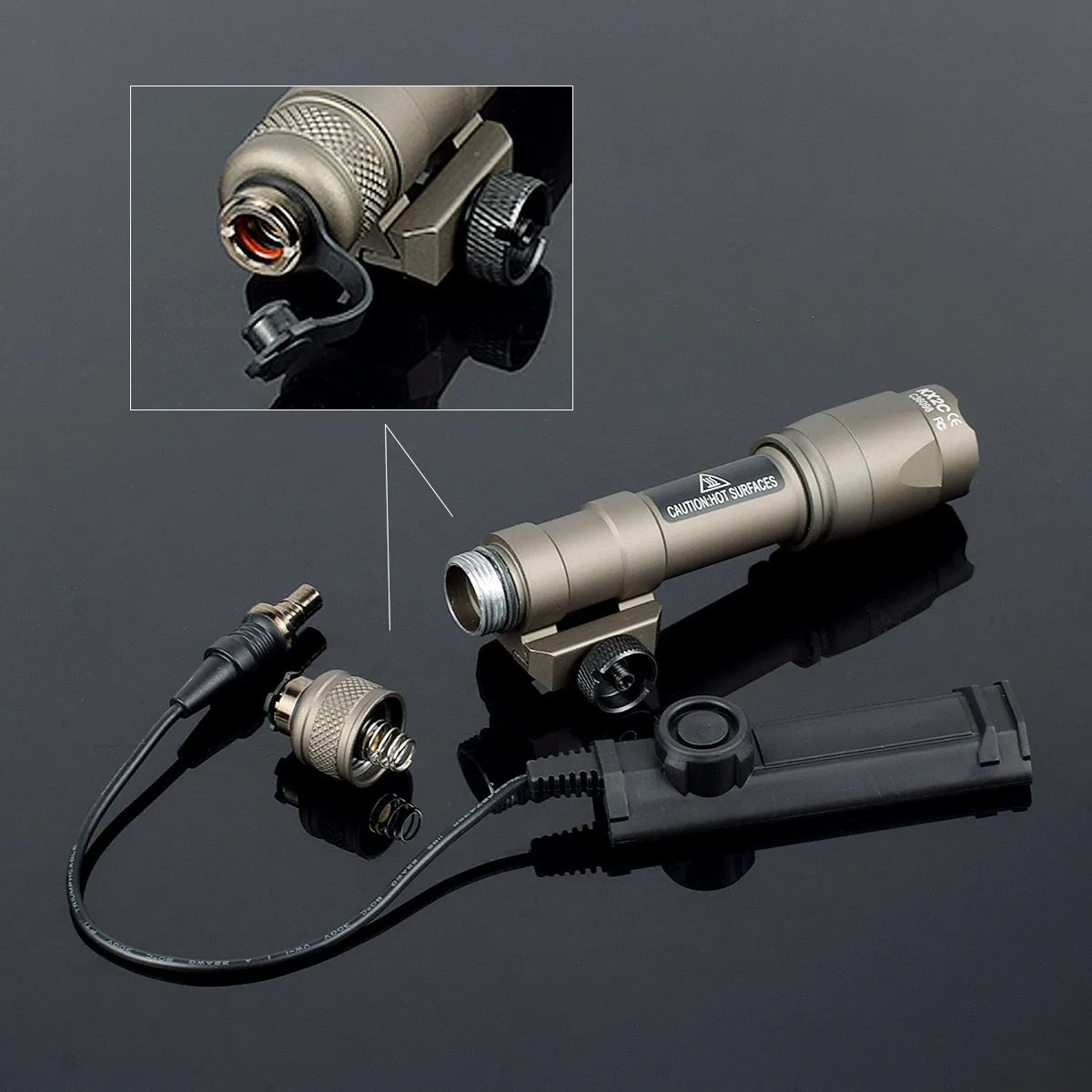 Delta Force Hawk Ops Tactical Surefire M600 Waffenlicht - Taschenlampe für Gewehr und Pistole