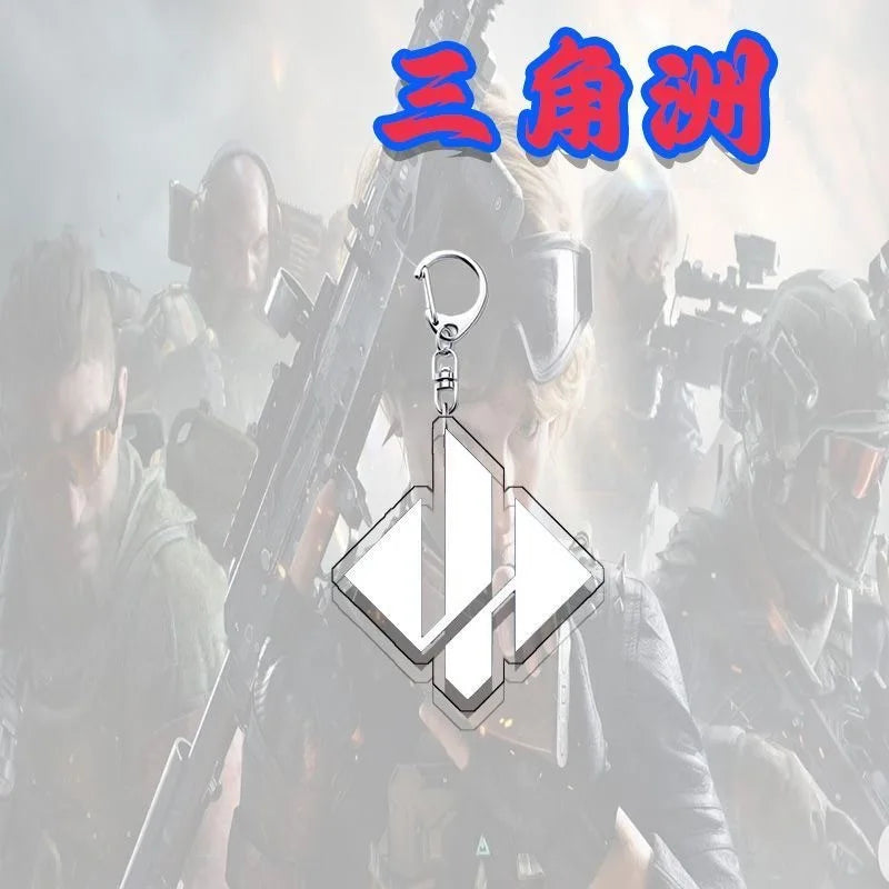 Delta Force Acrylic Weapon Keychain Set – Samurai Sword & Karambit Pendant for Cosplay, Collectors & Gamers