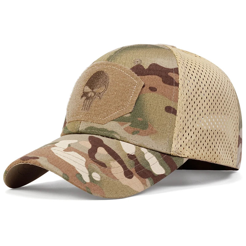 Delta Force Hawk Ops Skull Tactical Cap – Airsoft- und Outdoor-Mütze im Militärstil
