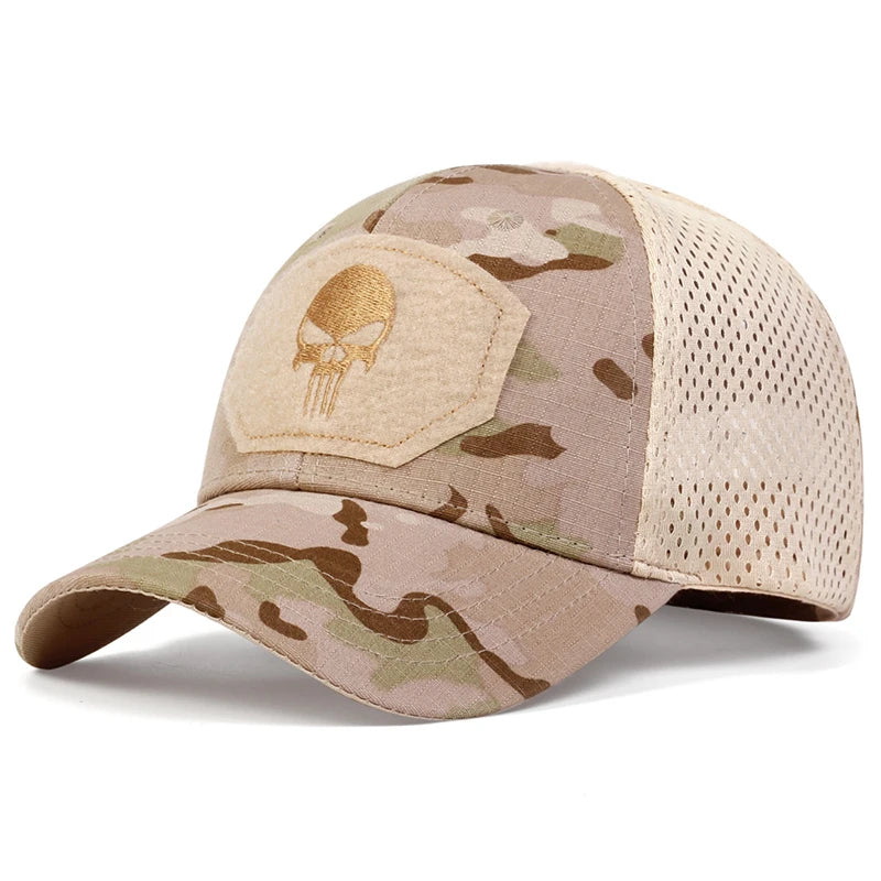 Delta Force Hawk Ops Skull Tactical Cap – Airsoft- und Outdoor-Mütze im Militärstil