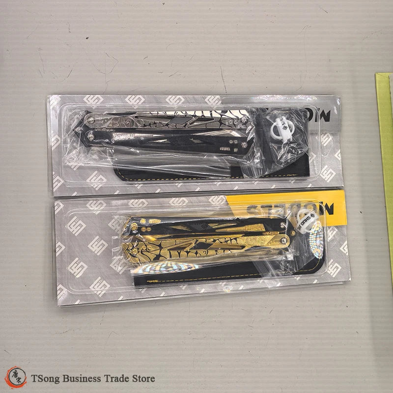 Delta Force Shadow Warrior Butterfly Knife Trainer – 22cm Alloy Practice Weapon Replica & Combat Training Gear
