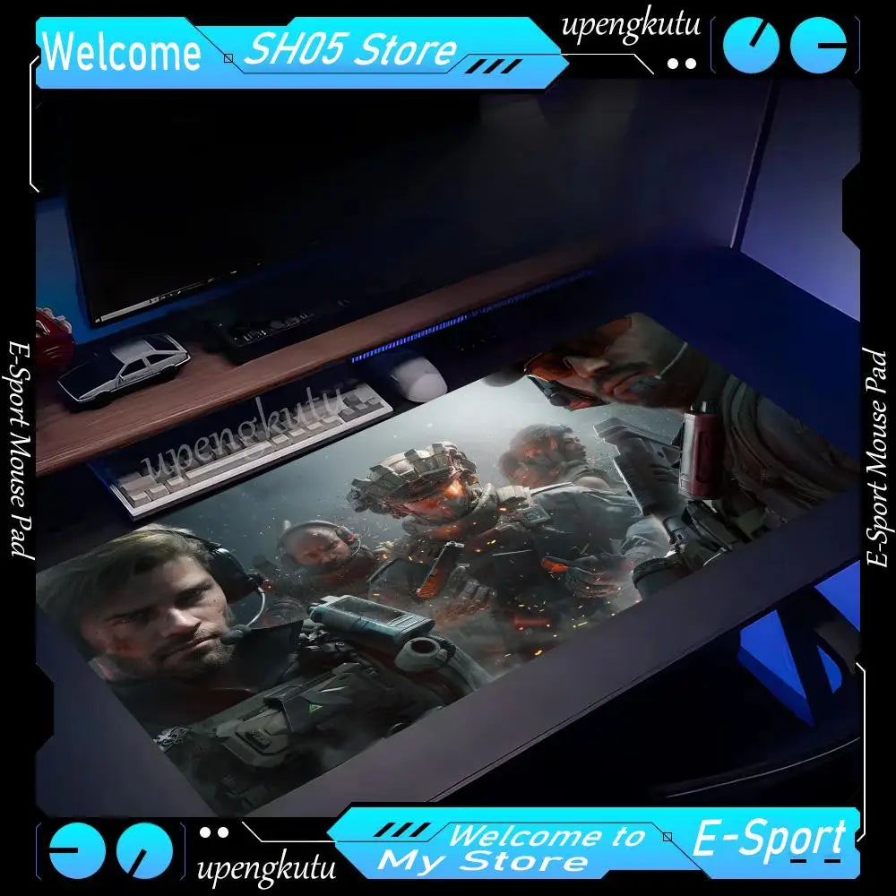 Delta Force Mauspad in allen Größen – rutschfeste Gaming- und Büro-Schreibtischunterlage Serie „SCHWARZ 1“