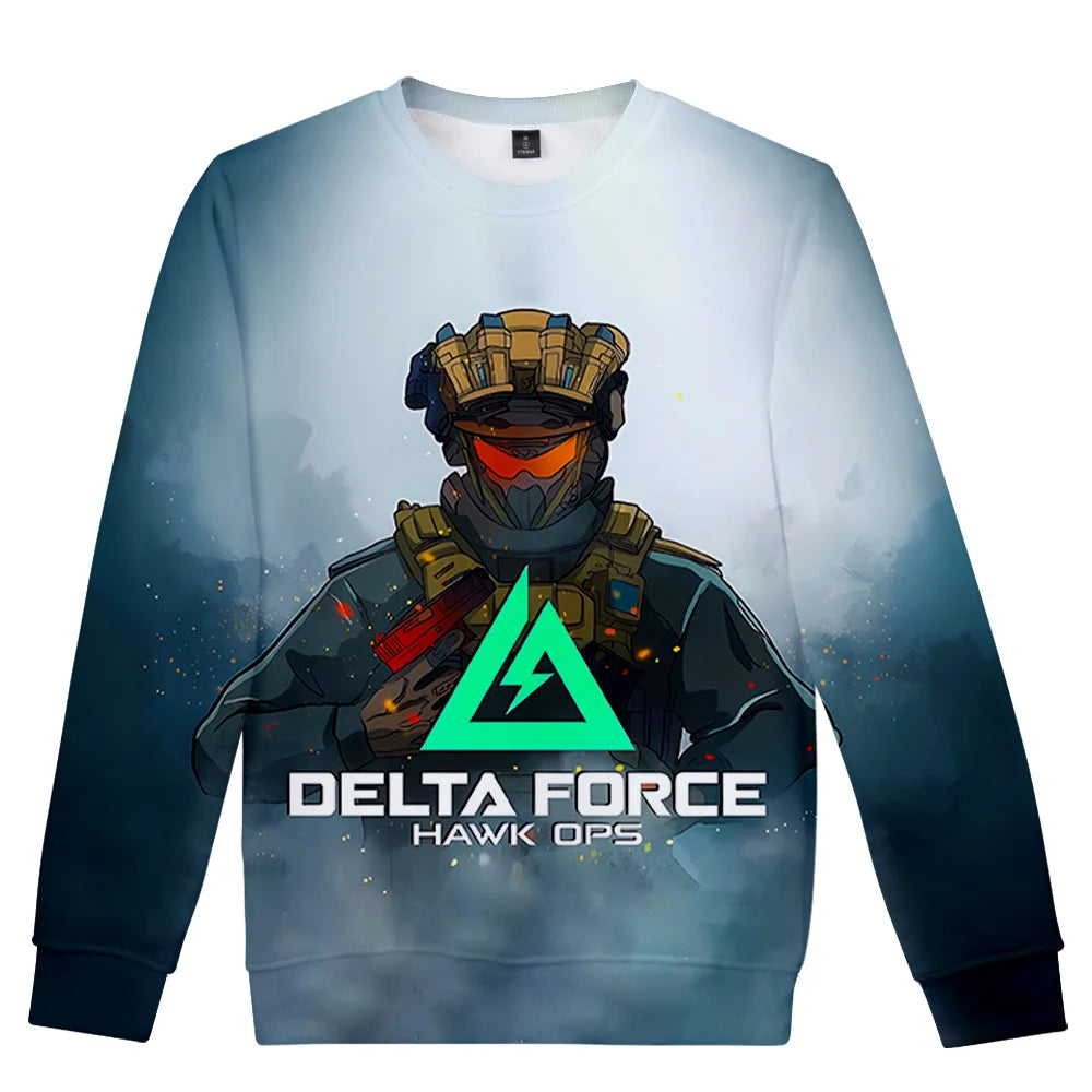 Delta Force Hawk Ops Hoodies - Stylish Unisex Pullover Sweatshirts for Casual & Hip-Hop Fashion