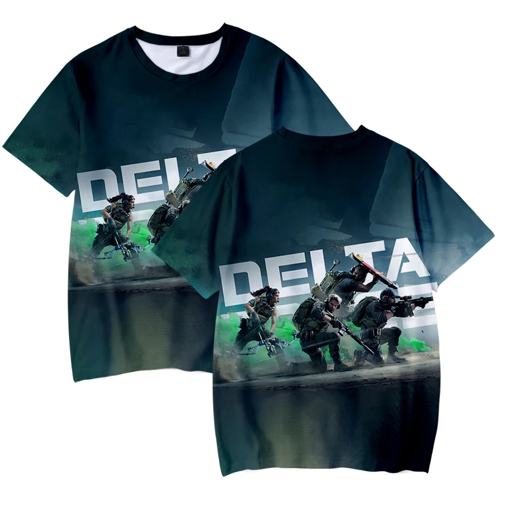 Delta Force Hawk Ops T-Shirts - Unisex Sommer Hip-Hop Kurzarm Streetwear