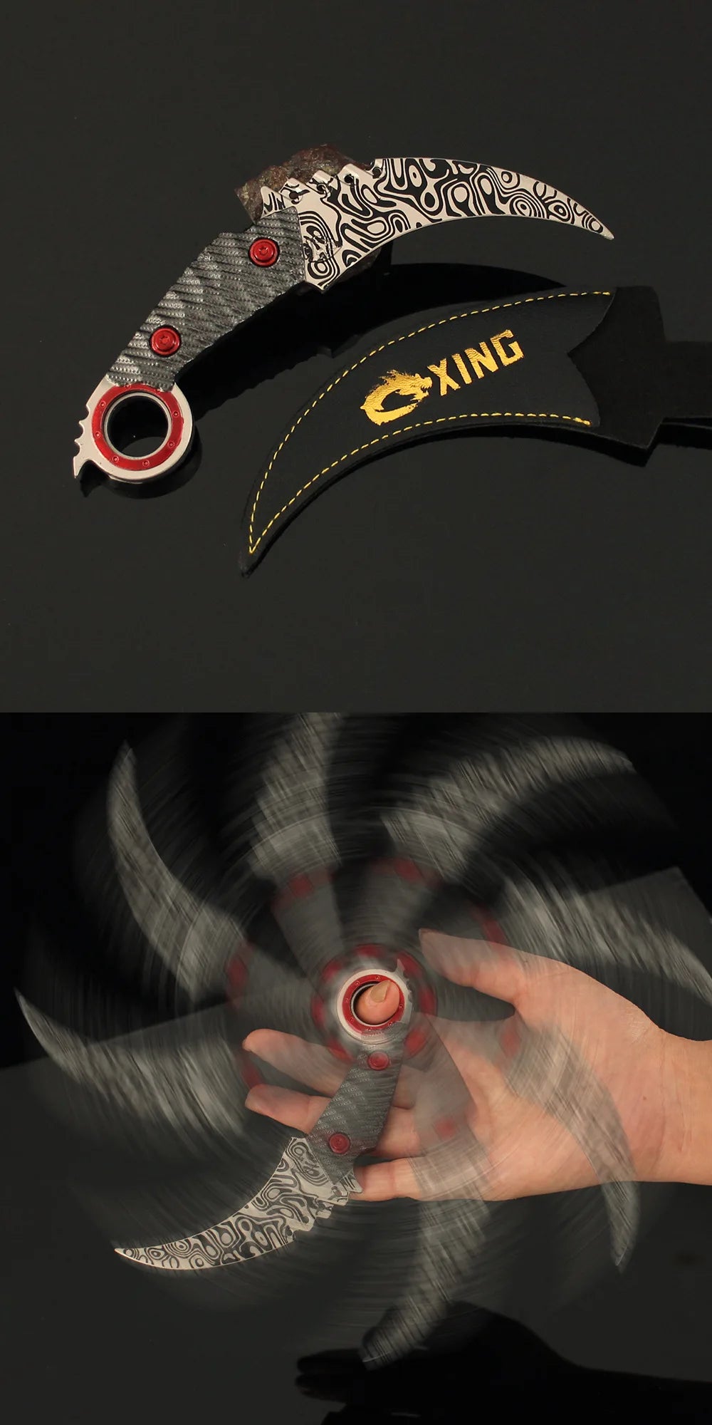 Delta Force Hawk Ops Karambit Replik, drehbar