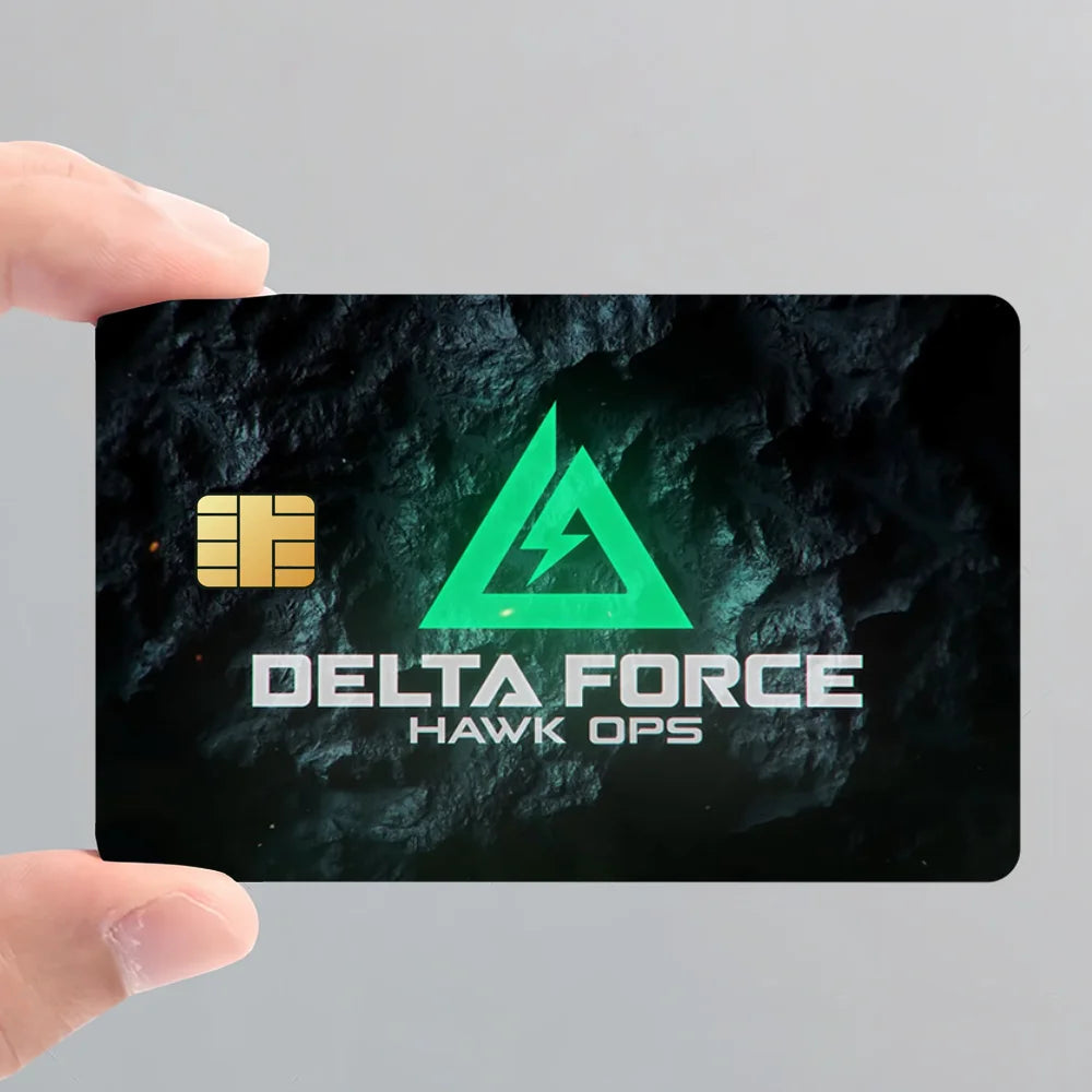 Delta Force Hawk Ops Waterproof Sticker Set – 4PCS Card Cover Decoration