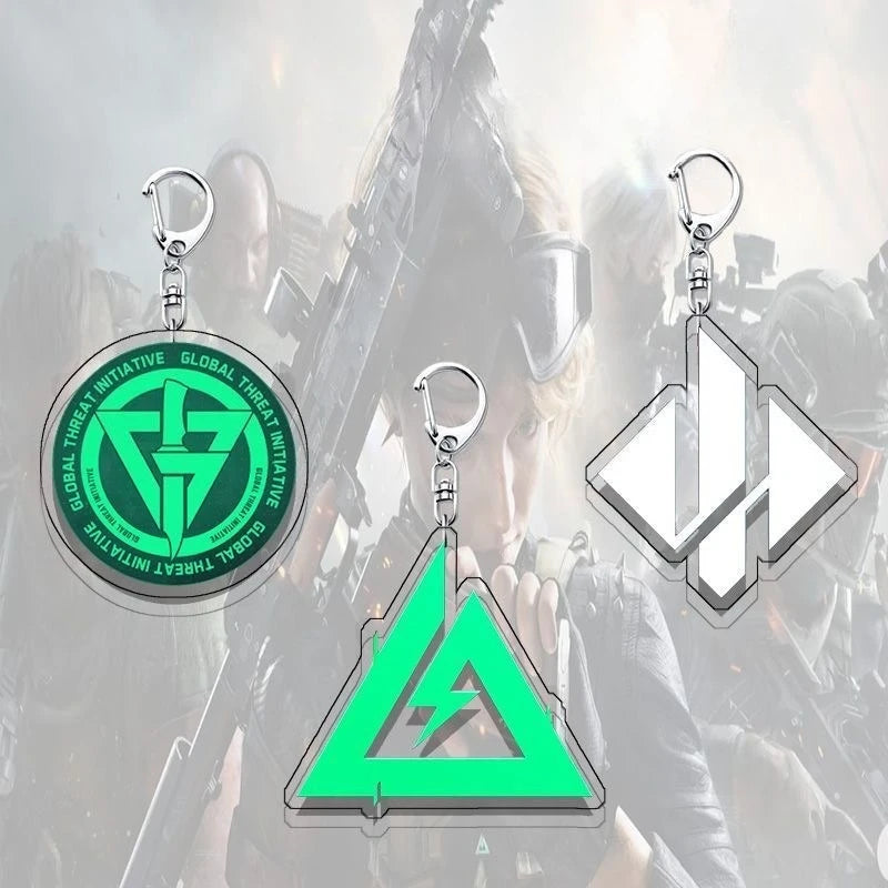 Delta Force Acrylic Weapon Keychain Set – Samurai Sword & Karambit Pendant for Cosplay, Collectors & Gamers