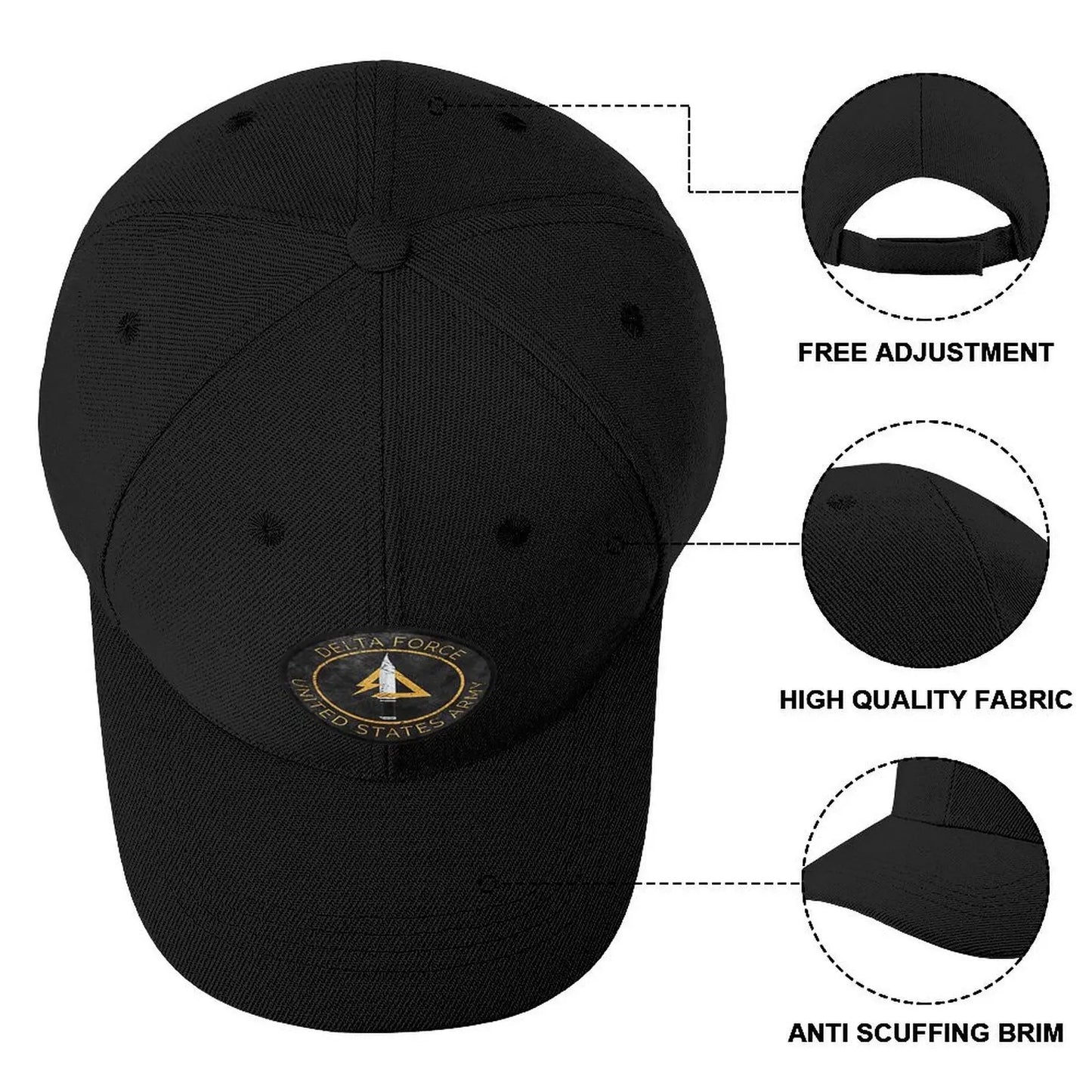 Delta Force Hawk Ops Baseball Kappe Anime Streetwear Strand Mann frauen