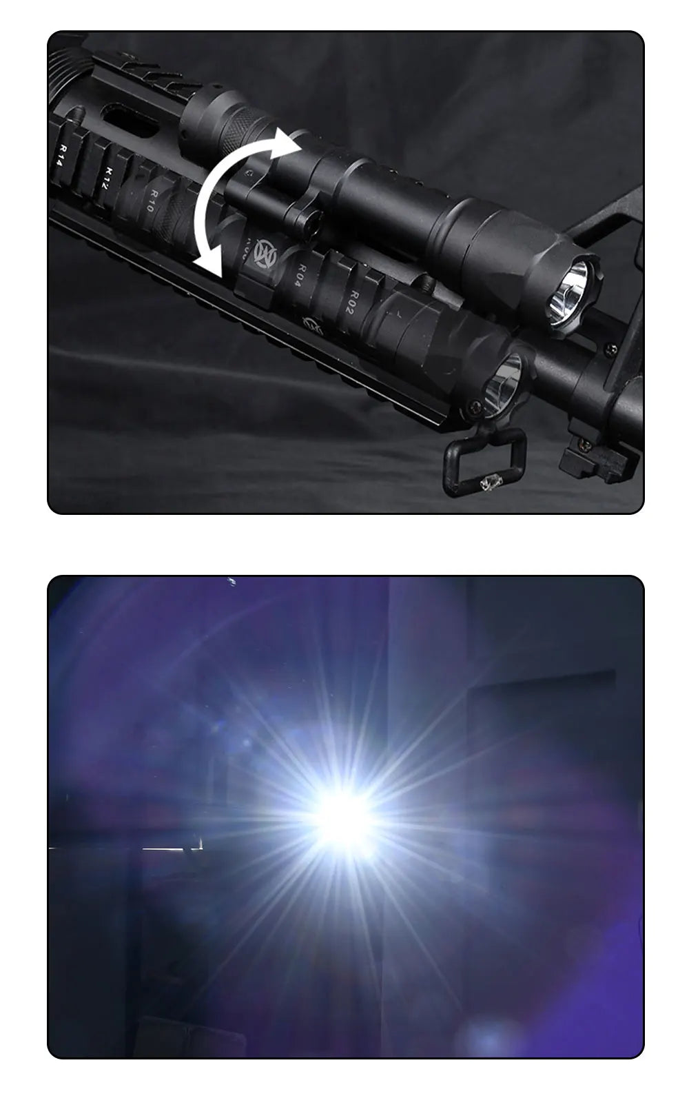 WADSN M640 Tactical Surefire-Taschenlampe – von Delta Force Hawk Ops inspiriertes Waffenlicht