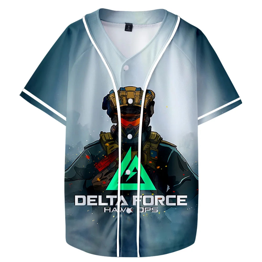 Delta Force Cosplay Unisex Short Sleeve Tee - Casual Streetwear