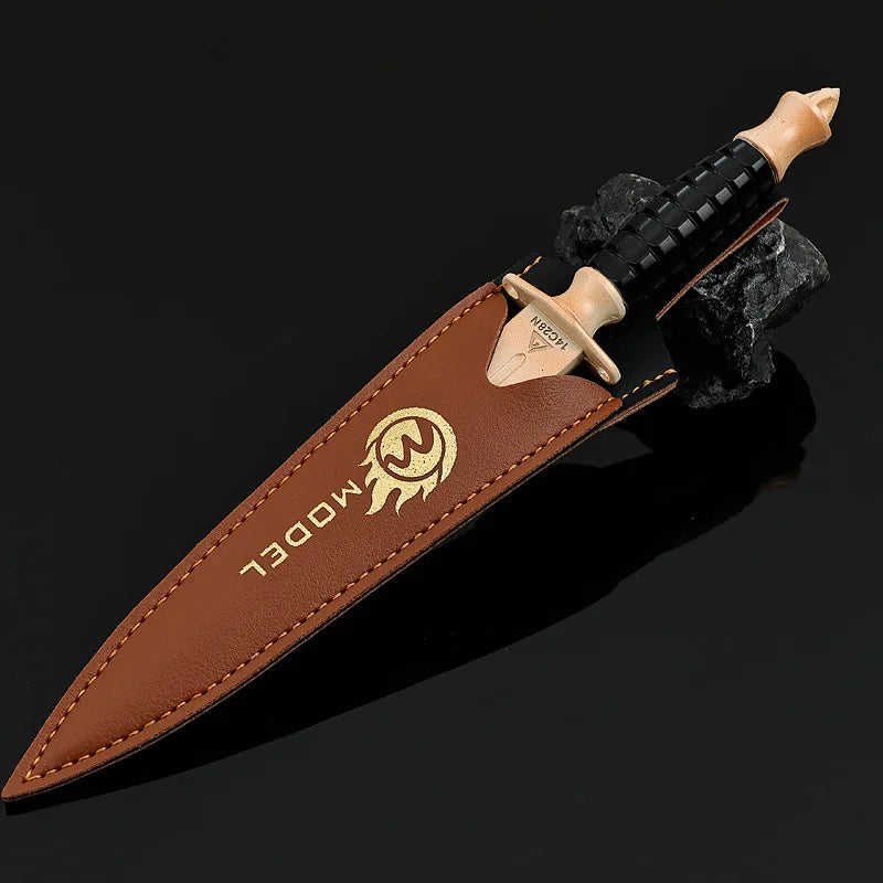 Couteau Black Hawk de 22 cm avec étui pour cosplay Delta Force Hawk Ops