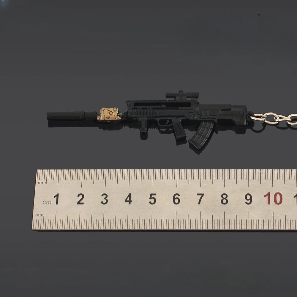 Delta Force T95-1 Gun Model Keychain – 9cm Mini Metal Pendant for Collectors, Gamers & Fans